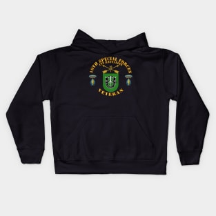 1st Bn, 10th Special Forces w Flash - SSI Kids Hoodie